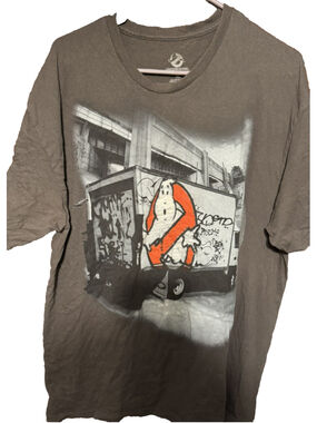 Ghostbusters Movie Logo T-Shirt Men's Size XL Gray